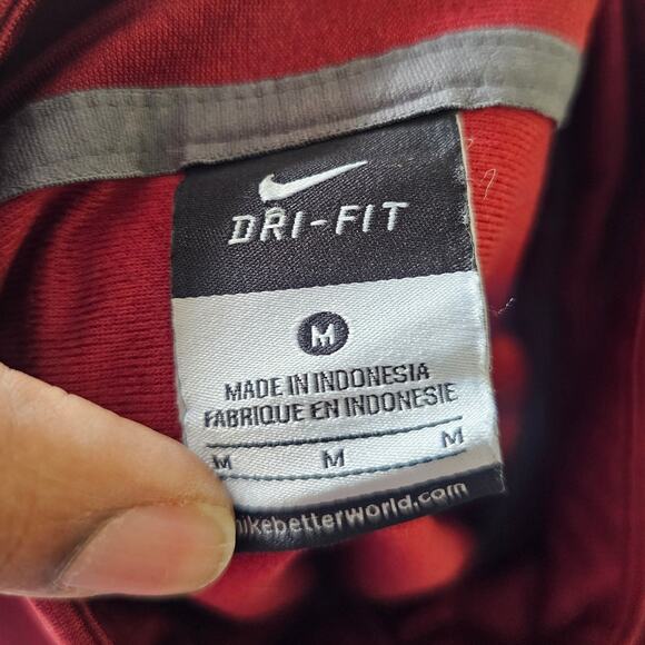 Nike FSU Seminoles Burgundy Dri-fit Long Sleeves Jacket Size M - Picture 8 of 8